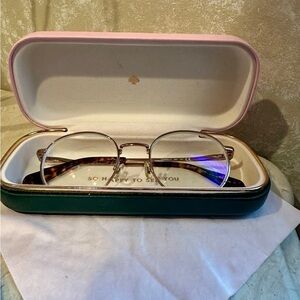 Kate Spade Round Gold Metal Frame Glasses